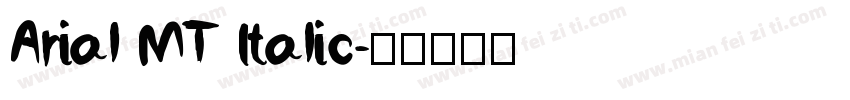 Arial MT Italic字体转换